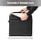 Mind Reader Air-Cloud Seat Cushion, Ergonomic Support for Posture, Pressure Relief, and Pain Reduction, Portable with Washable Cover, Memory Foam, Gray